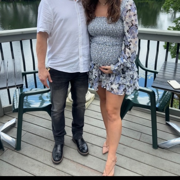 Maternity Dress / Baby Shower Mini Dress - Picture 4 of 8